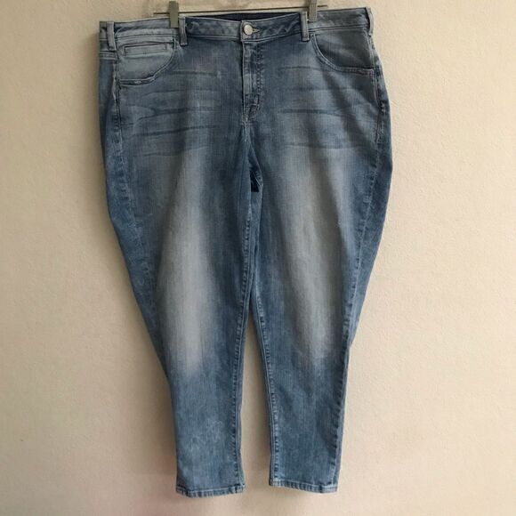 Lane Bryant boyfriend denim light wash jeans 22 - Picture 1 of 7